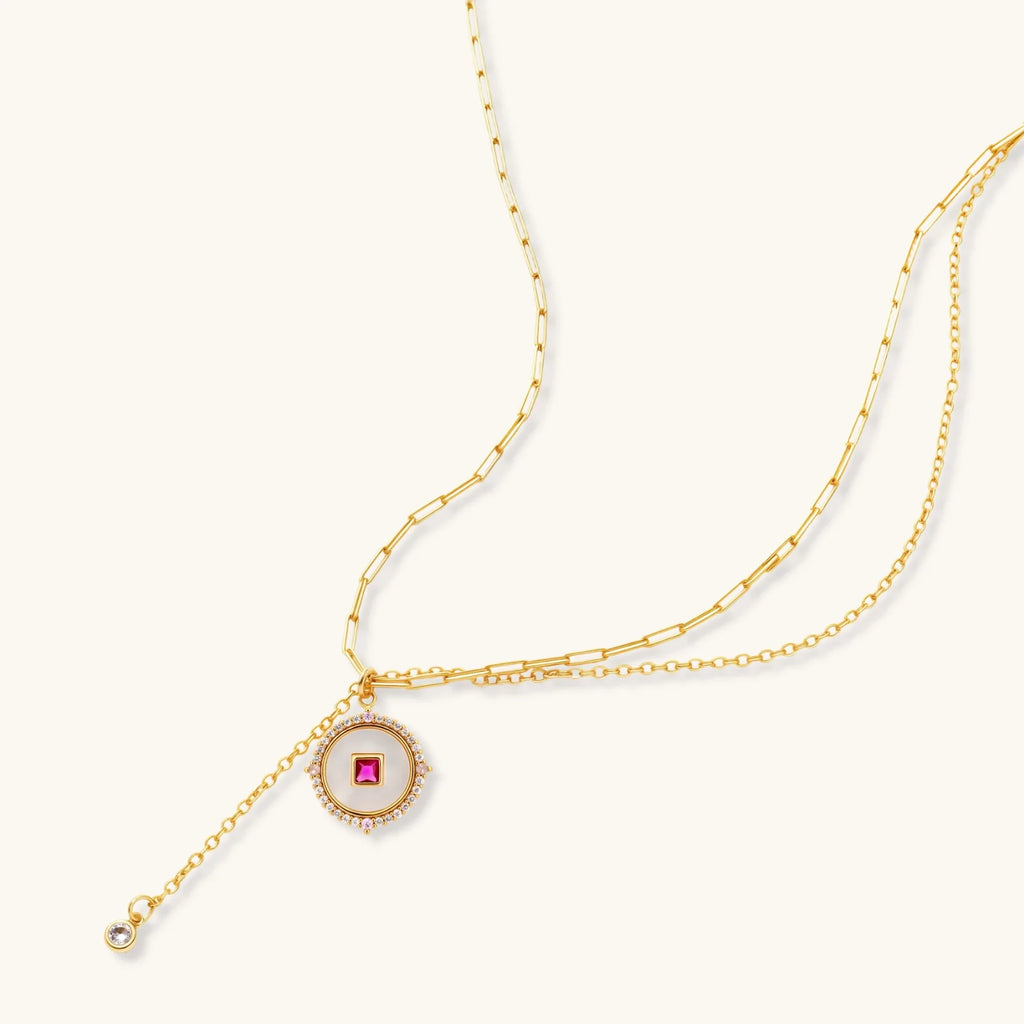 Luxe Medallion Necklace & Earring Set