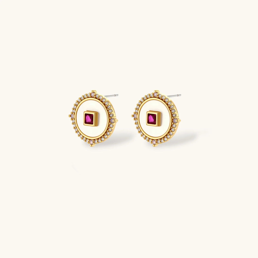 Luxe Medallion Necklace & Earring Set