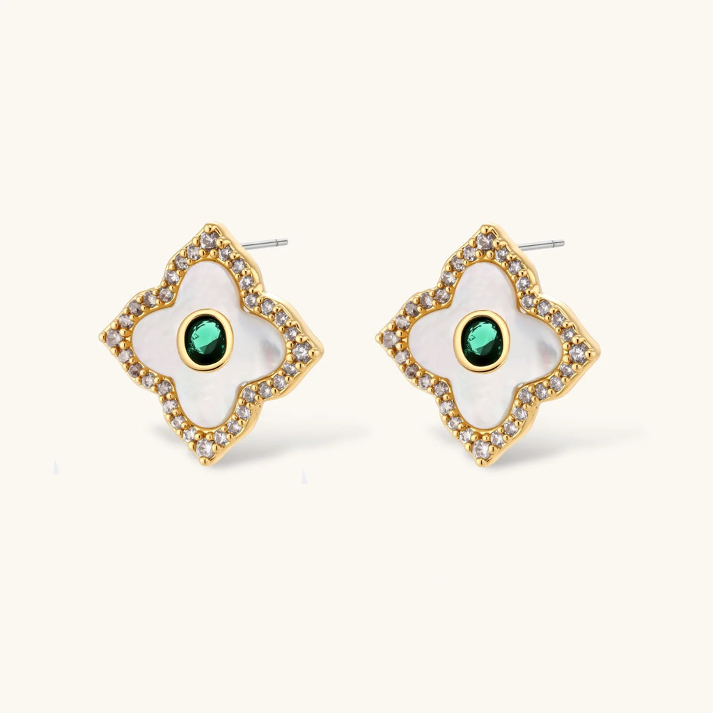 Emerald Zirconia Necklace & Earring Set