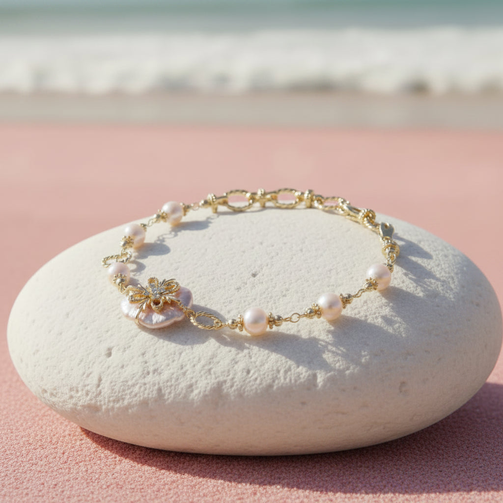 Baroque Pearl Bloom Bracelet