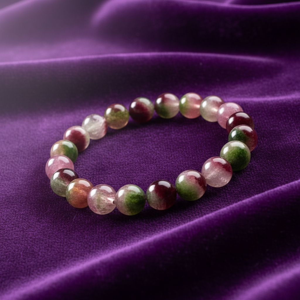 Watermelon Tourmaline Bracelet