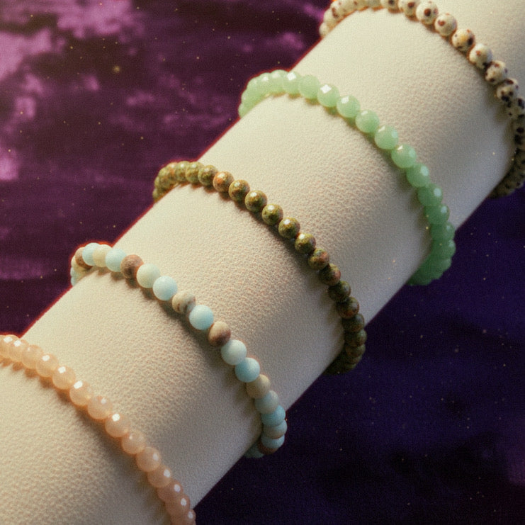 Green Jade Pebble Rock Bracelet