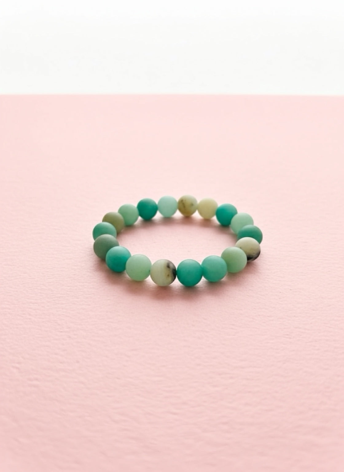 Matte Amazonite Big Rock Bracelet