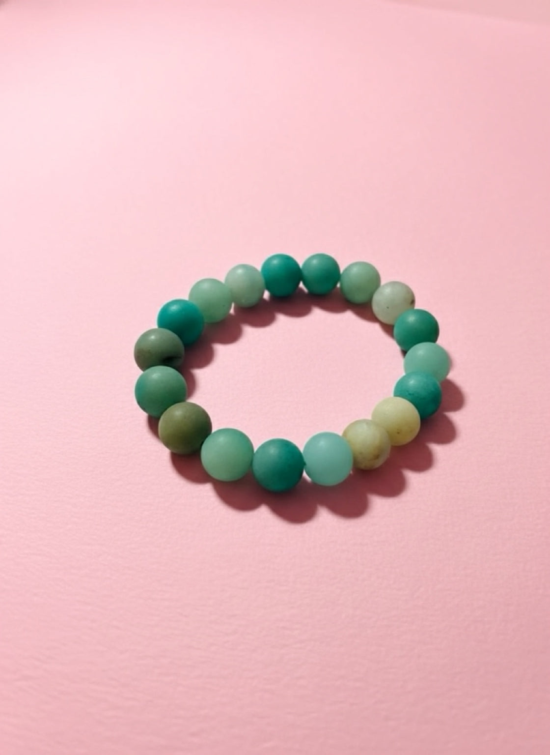 Matte Amazonite Big Rock Bracelet