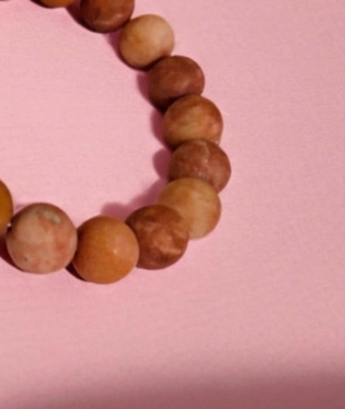 Big Rock Matte Pink Aventurine Bracelet