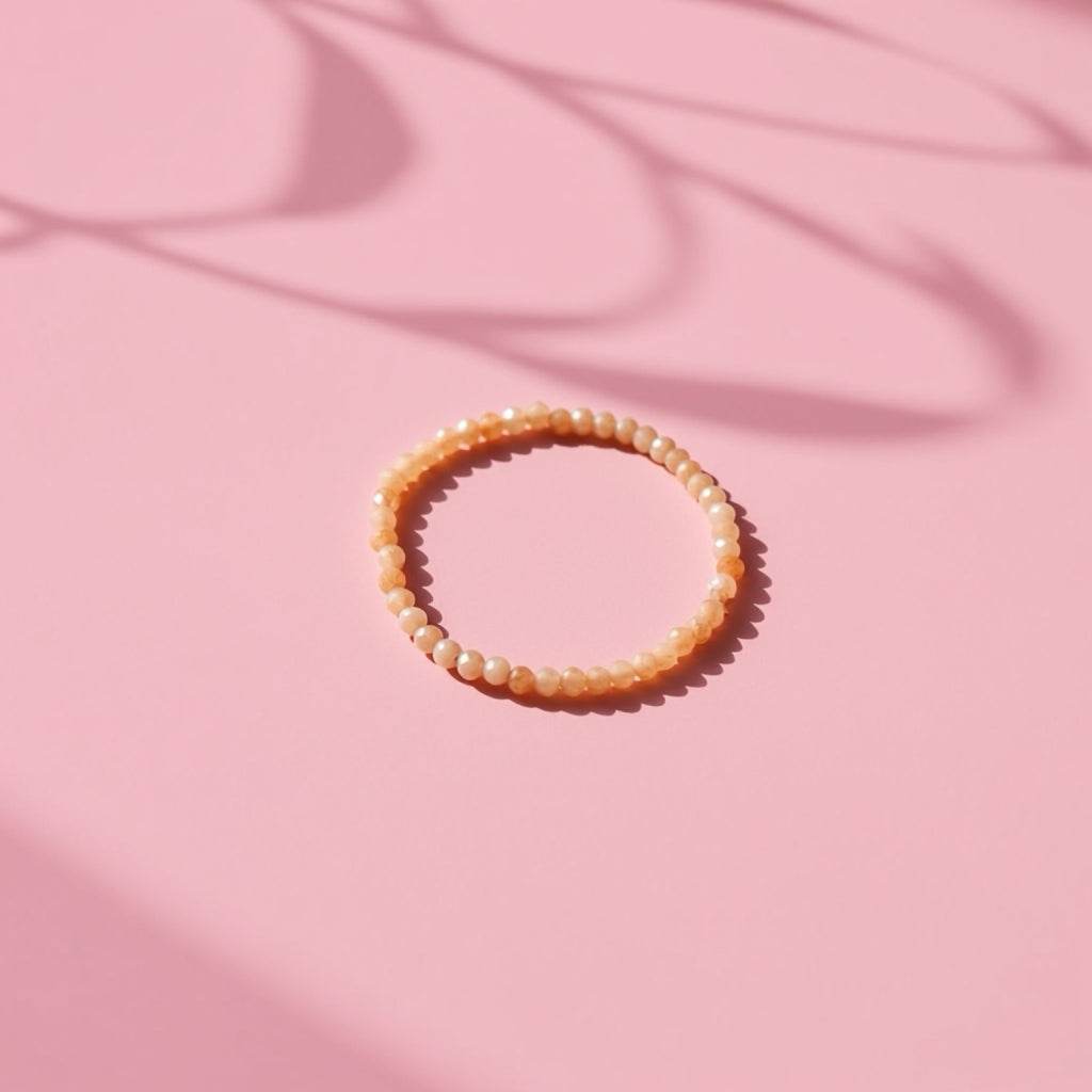 Sunstone Pebble Rock Bracelet