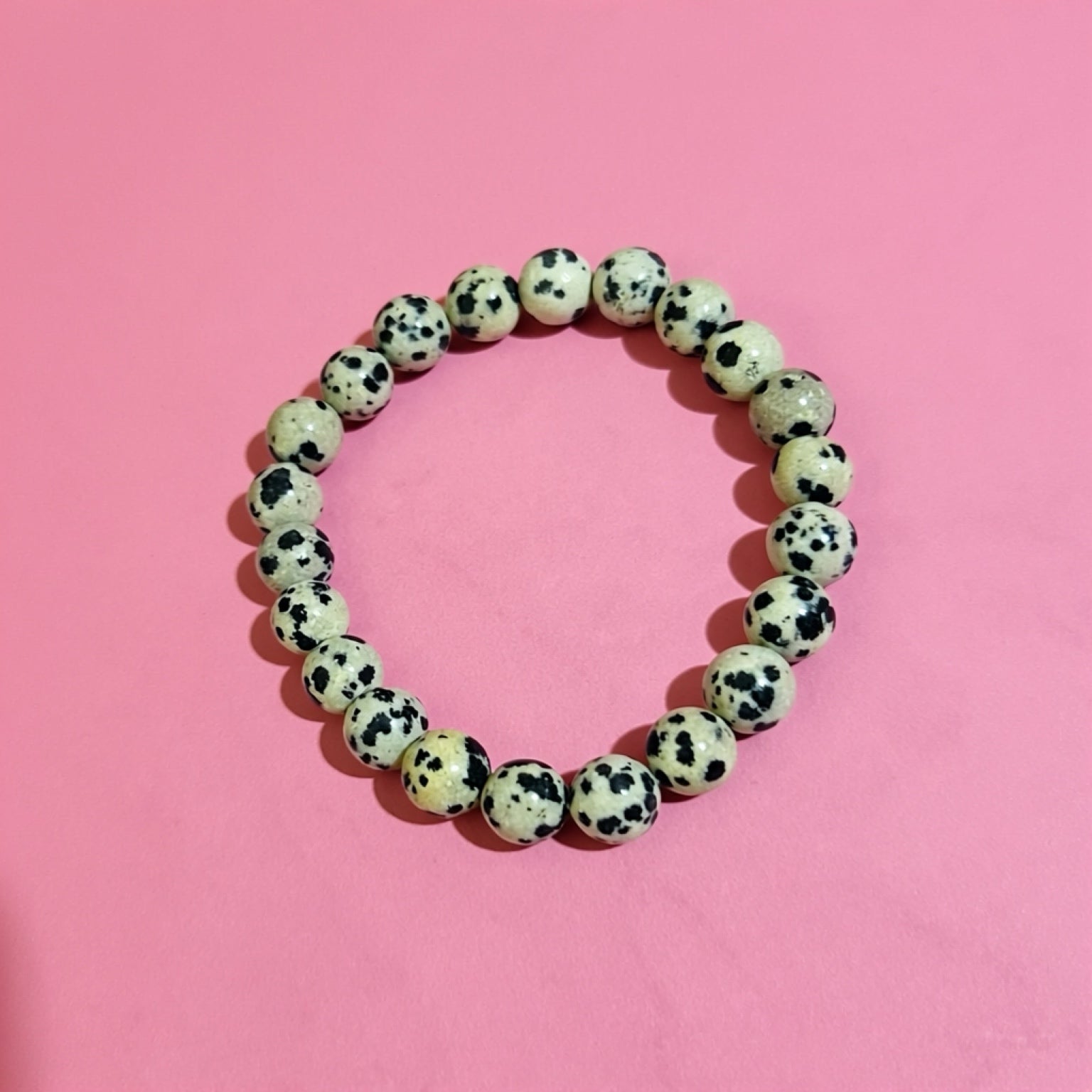 Dalmatian Stone Bracelet