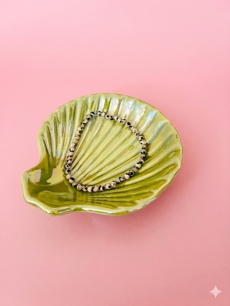 Dalmatian Stone Pebble Bracelet