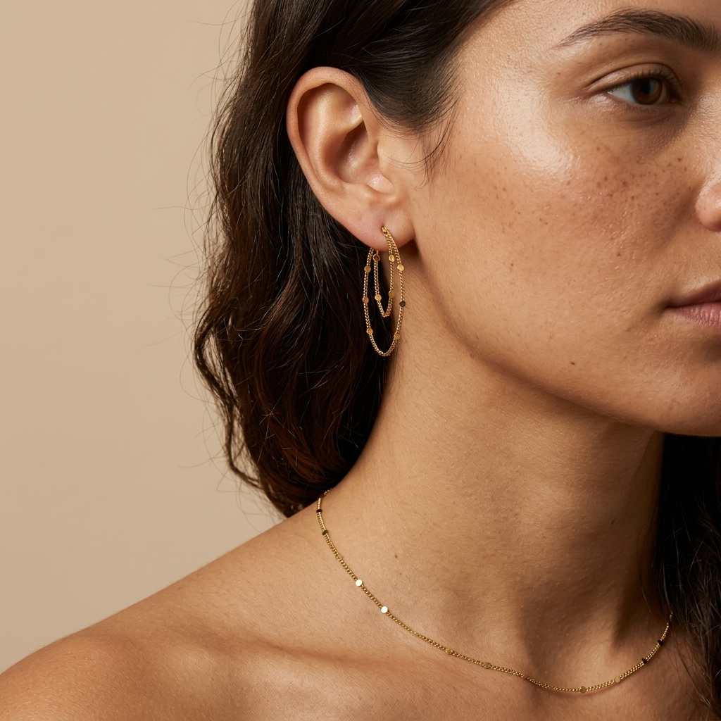 Dainty Twist Curb Chain Necklace