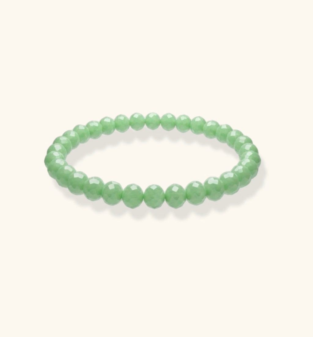 Green Jade Pebble Rock Bracelet