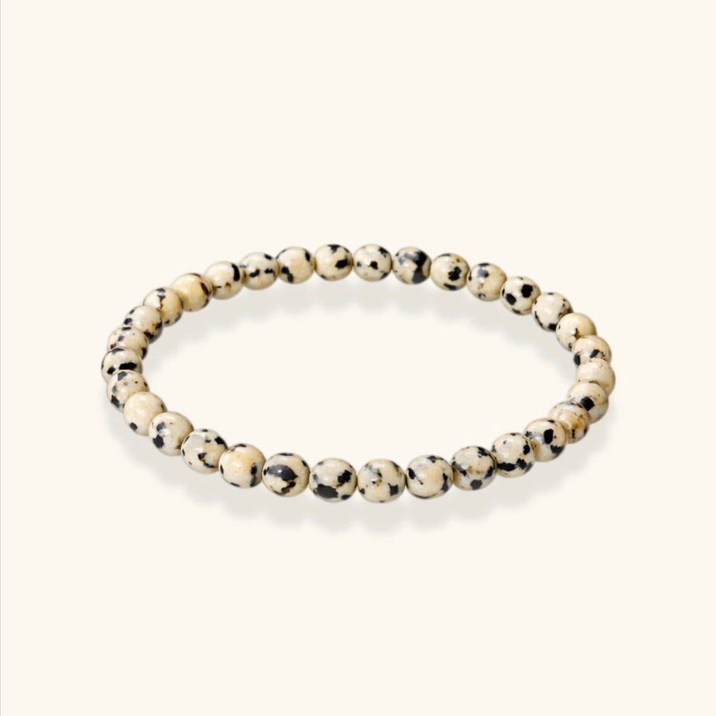 Dalmatian Stone Big Pebble Bracelet